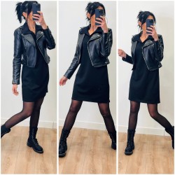Robe polo noire