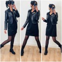 Robe polo noire