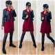 Robe polo bordeaux