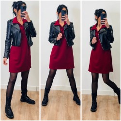 Robe polo bordeaux