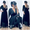 Robe longue noire