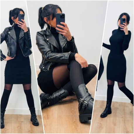 Robe pull noire