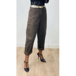 Jeans ballon leopard