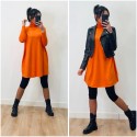 Pull Tunique orange