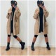 Manteau camel bouclettes