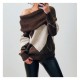 Pull choco Jacquard