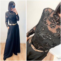 Top dentelle & sequins
