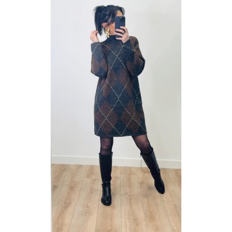 Robe pull jacquard