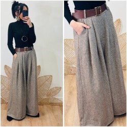 Pantalon chevrons camel