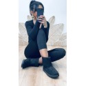 Bottines noires fourrées