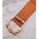 Ceinture élastique torsade camel