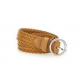 Ceinture tresse camel