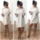 Tunique / robe Bardot beige