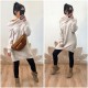 Tunique / robe Bardot beige