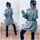 Tunique / robe Bardot gris