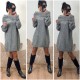 Tunique / robe Bardot gris
