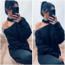 Pull noir Carla