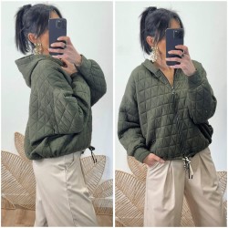 Veste matelassée kaki