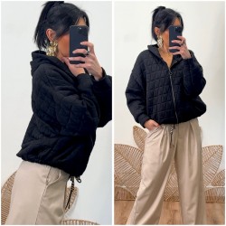 Veste noire matelassée
