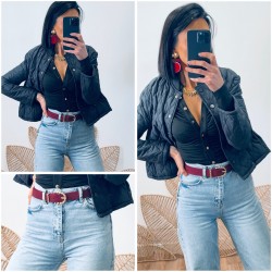 Veste noire matelassée