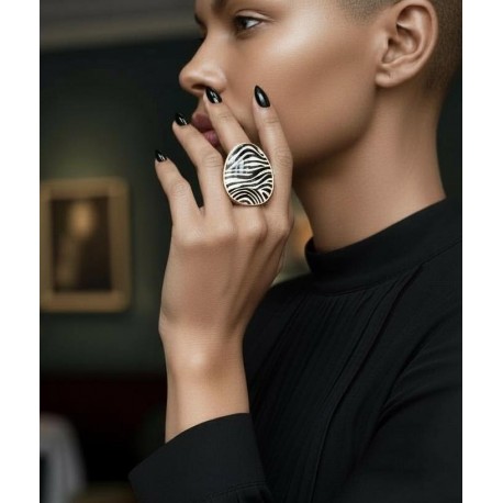 Bague zébré