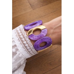 Bracelet elastique violet