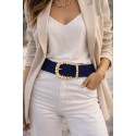 Ceinture élastique Ines marine