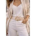 Ceinture élastique Ines beige