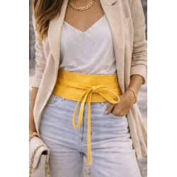 Ceinture kimono jaune