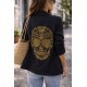 Blazer noir tête de mort