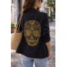 Blazer noir tête de mort