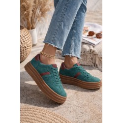 Baskets Gazou emeraude