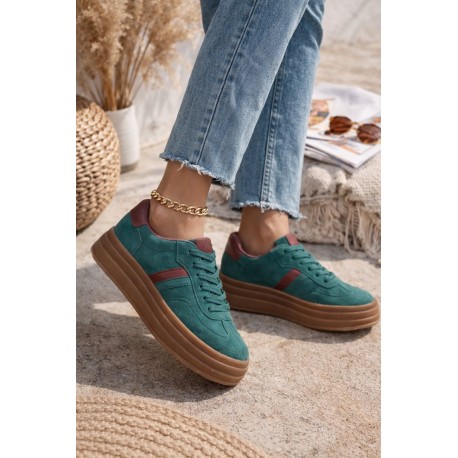 Baskets Gazou emeraude