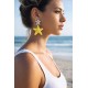 Boucles etoile de mer jaune