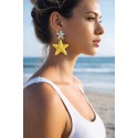 Boucles etoile de mer jaune