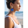 Boucles étoile de mer bleu