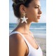 Boucles étoile de mer blanc