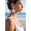 Boucles étoile de mer blanc
