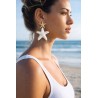 Boucles étoile de mer blanc