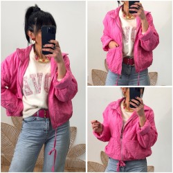 Veste matelassée rose