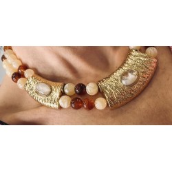 Collier Amelia camel