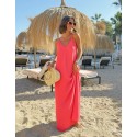 Robe corail perles