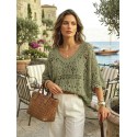 Top crochet - 2 pièces kaki