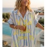 Chemise oversize Vita bleu