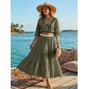 Jupe Bohême kaki