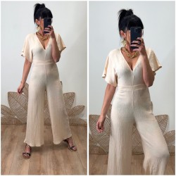 Combi gaz de coton écru