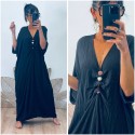 Robe noire ethnique