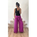 Pantalon Fluide Fushia
