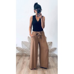 Pantalon Fluide camel