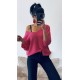 Top chauve souris rose